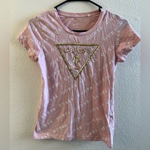Guess Womens T-Shirt Size Medium,Made In India,100% Cotton